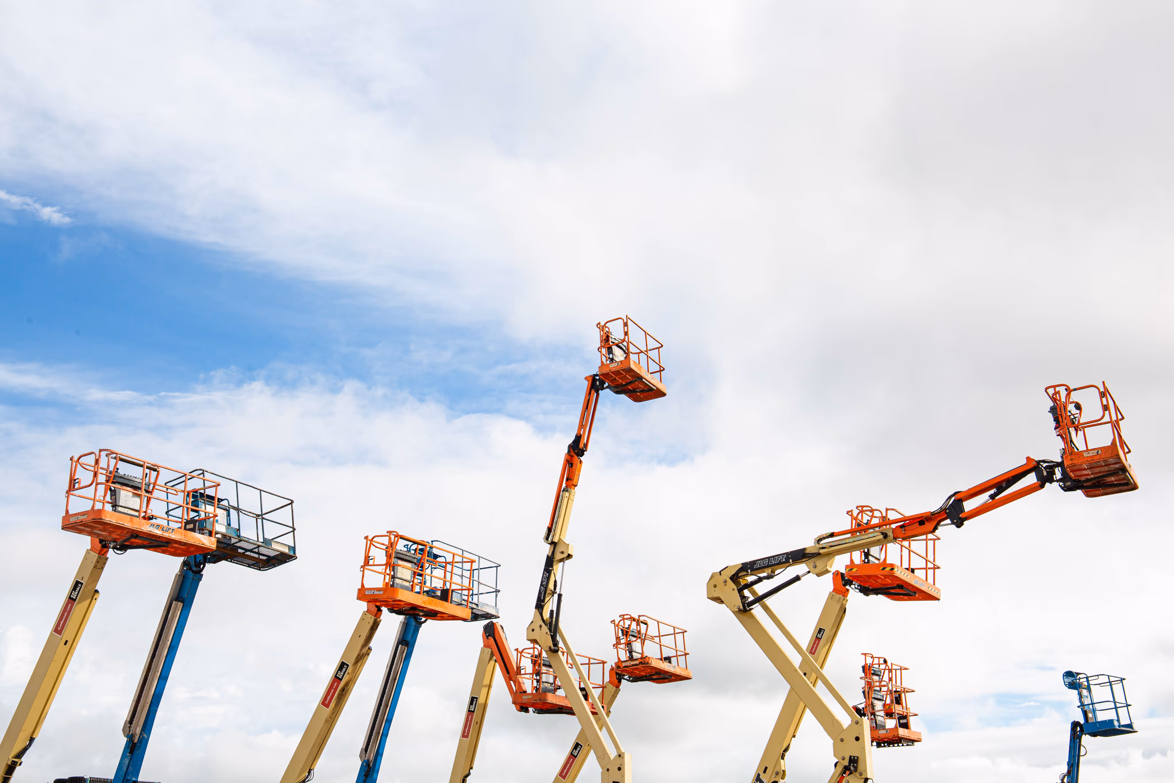 Equipment rental values background